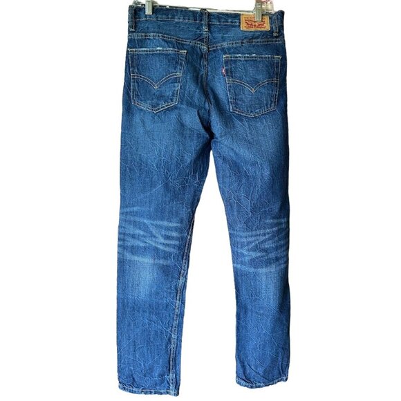 Levis 502 Regular Tapered Distressed Jeans Size 18 29X31 - Picture 3 of 8